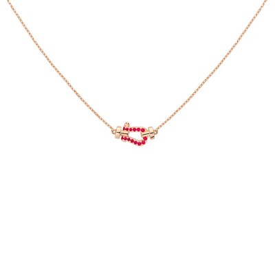 FRED FORCE 10 NECKLACE SMALL MODEL ROSE GOLD 7B0293